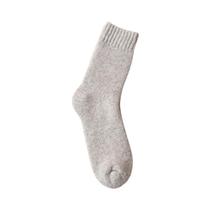 Meias De Lã Merino Quentes De Inverno Para Mulheres E Homens, Grossas, Sólidas, Antiderrapantes,