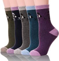 Meias de Lã para Inverno - Quentes e Confortáveis - Pacote com 5