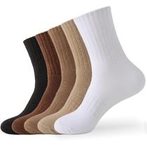 Meias de lã VoJopi Thermal Warm Hiking Winter para mulheres, 5 pares