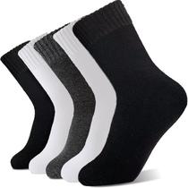 Meias de lã VojoPi Thick Thermal Warm Winter, 5 pares para homens