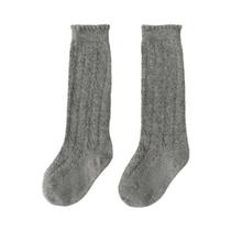 Meias De Malha Respirável Até O Joelho Para Meninas, Meias De Algodão Macias Para Bebês E Crianças