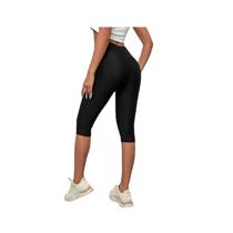 Meias de motociclista Lycra Seamless, meias longas femininas de 3/4 de comprimento
