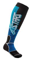 Meias de Motocross Alpinestars MX Pro - Ciano/Pretas - Para Homens