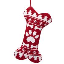 Meias de Natal além de seus pensamentos Knitted Dog XL