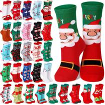 Meias de Natal e Inverno Hoolerry, 30 pares para homens e mulheres