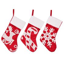 Meias de Natal, meias de neve, serapilheira, felpa, tecido não tecido