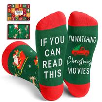 Meias de Natal Zmart Funny for Men, estampa de filme de Natal