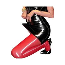 Meias De Óleo De Cavalo Multicoloridas Vermelho Vinho Para Mulheres, Meias Brilhantes E Lisas Para