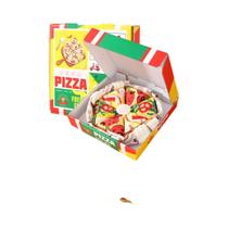 Meias De Pizza Unissex De Corte Médio, 4 Pares, Presente Criativo E Divertido Para Feriados, Meias