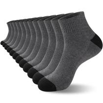 Meias de tornozelo, almofada COOVAN para homens, 12 pares, tamanho 6-12