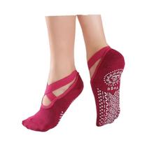 Meias De Tornozelo Antiderrapantes E Respiráveis Para Pilates E Yoga Femininas - 3 Pares Para
