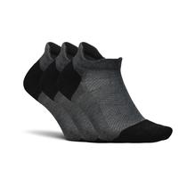 Meias de tornozelo com almofada Elite Max No Show Tab Grey XL