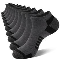 Meias de tornozelo COOVAN, 10 pares para homens, almofada confortável de corte baixo
