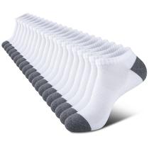 Meias de tornozelo COOVAN, 10 pares para homens, almofada de corte baixo