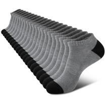 Meias de tornozelo COOVAN, 10 pares para homens, almofada de corte baixo