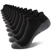 Meias de tornozelo eallco Low Cut, atléticas, almofadadas para corrida, pacote com 6 Meias de tornozelo eallco Low Cut, atléticas, almofadadas para corrida, pacote com 6
