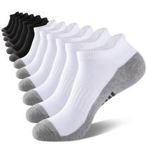 Meias de tornozelo eallco Low Cut, atléticas, almofadadas para corrida, pacote com 6 Meias de tornozelo eallco Low Cut, atléticas, almofadadas para corrida, pacote com 6