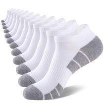Meias de tornozelo eallco Low Cut, atléticas, almofadadas para corrida, pacote com 6 Meias de tornozelo eallco Low Cut, atléticas, almofadadas para corrida, pacote com 6