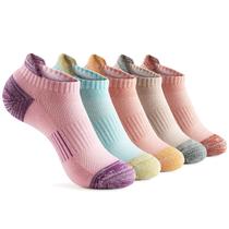 Meias de tornozelo Gonii femininas Running Athletic No Show, 5 pares