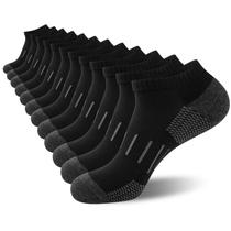 Meias de tornozelo Heatuff Athletic para homens que absorvem a umidade, pacote com 6