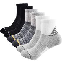 Meias de tornozelo J.WMEET femininas Athletic Quarter Running, pacote com 6 Meias de tornozelo J.WMEET femininas Athletic Quarter Running, pacote com 6