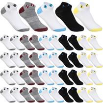 Meias de tornozelo Tarpop, 200 pares de poliéster para homens e adolescentes, multicoloridas