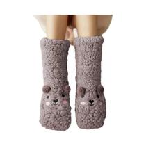 Meias De Veludo Coral Para Mulheres, Meias De Inverno Para Dormir Em Casa, Meias De Carpete Com