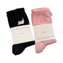 Meias De Veludo Fofas De Gato, 3 Pares, Premium, Aconchegantes, Peludas, De Visom, Grossas, De