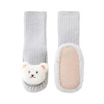 Meias De Veludo Para Bebês Meninas E Meninos, Antiderrapantes, Quentes, Com Estampa De Urso, Para Meias De Veludo Para Bebês Meninas E Meninos, Antiderrapantes, Quentes, Com Estampa De Urso, Para