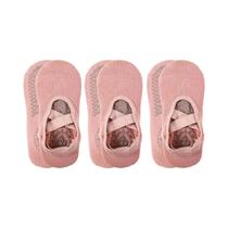 Meias De Yoga Antiderrapantes Femininas 3 Pares Com Alças Para Dança Ballet Pilates Barre