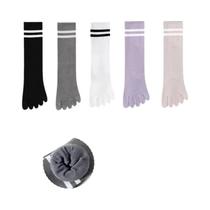 Meias De Yoga E Pilates Antiderrapantes Para Mulheres, 5 Pares, Meias De Dedos Para Outono E
