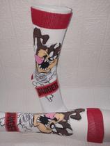 Meias Desenhos Animados Turma Looney Tunes Adulto Unissex Pernalonga, Taz,Patolino, Frajola
