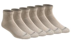 Meias Dickies Dri-Tech Moisture Control Quarter Masculinas Caqui Meias Dickies Dri-Tech Moisture Control Quarter Masculinas Caqui