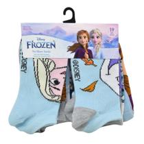 Meias Disney Frozen No Show, pacote com 10 unidades, tamanho 10-4, para crianças Meias Disney Frozen No Show, pacote com 10 unidades, tamanho 10-4, para crianças