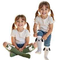 Meias Divertidas 3D Bichinhos com Bracinhos Infantil Juvenil Modelo Feminino: Kit com 2 Pares Sortidos