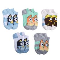 Meias Easy Spirit Kids Blue Bluey, tamanho de personagens pequenas Meias Easy Spirit Kids Blue Bluey, tamanho de personagens pequenas