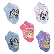 Meias Easy Spirit Kids Light Blue Bluey Characters Meias Easy Spirit Kids Light Blue Bluey Characters