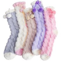 Meias EBMORE Fuzzy Fluffy Fleece, de inverno, femininas, 6 pares