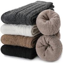 Meias EBMORE Merino Wool para mulheres, térmicas de inverno, 5 pares