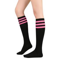 Meias esportivas American Trends Compression Knee High, pacote com 1 pacote