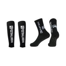 Meias Esportivas Antiderrapantes Para Futebol E Basquete Masculinas, Conjunto De 2 Peças, Cobertura Meias Esportivas Antiderrapantes Para Futebol E Basquete Masculinas, Conjunto De 2 Peças, Cobertura