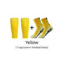 Meias Esportivas Antiderrapantes - Proteção para Pernas em Futebol (1 Par)