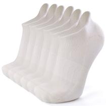 Meias Esportivas de Lã Merino Tornozelo Busy Socks 6 Pares Brancas Meias Esportivas de Lã Merino Tornozelo Busy Socks 6 Pares Brancas