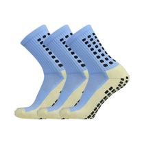 Meias Esportivas de Silicone Antiderrapantes - 3 Pares Respiráveis e Confortáveis (Masculino e Feminino)