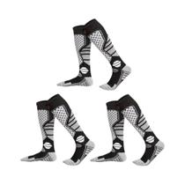 Meias Esportivas Grossas De Inverno Masculinas, 3 Pares, Absorção De Suor, Respiráveis, Para