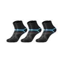 Meias Esportivas Masculinas Pretas - 3 Pares, Alta Qualidade, Conforto e Respirabilidade
