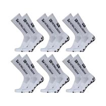 Meias Esportivas Respiráveis Com Fundo De Silicone Antiderrapante 6 Pares Para Homens E Mulheres