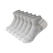 Meias Esportivas Respiráveis Masculinas 6 Pares Quatro Temporadas Corrida Casual Poliéster Macio