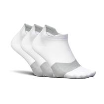 Meias Feetures Elite Ultra Light Cushion, tornozelo S, branco, pacote com 3 Meias Feetures Elite Ultra Light Cushion, tornozelo S, branco, pacote com 3