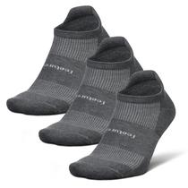 Meias Feetures Max Cushion Ankle Tab Heather Grey S 3P Meias Feetures Max Cushion Ankle Tab Heather Grey S 3P